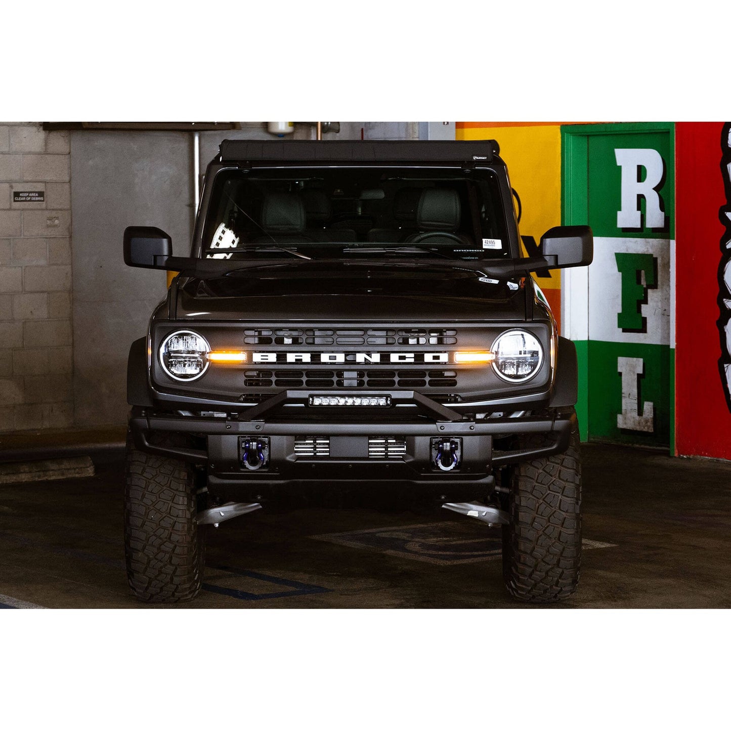 DV8 Off-Road 2021-2024 Ford Bronco | Factory Modular Front Bumper Bull Bar C3| LBBR-04