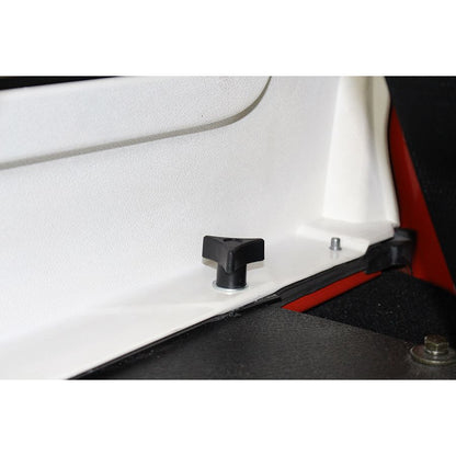KENTROL Jeep CJ/YJ CJ/YJ/TJ Door Hinge Liners 2 Door 76-06 CJ and Wrangler YJ/TJ Powdercoat Black Kentrol  70006