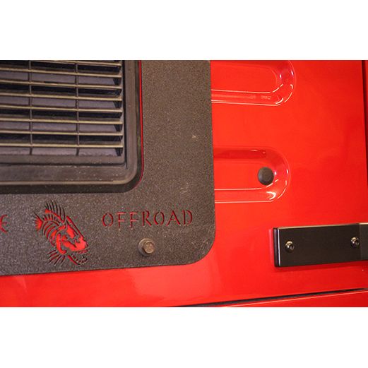 Kentrol 70010 Jeep TJ Tailgate Plug 97-06 Wrangler TJ Powdercoat Black Kentrol