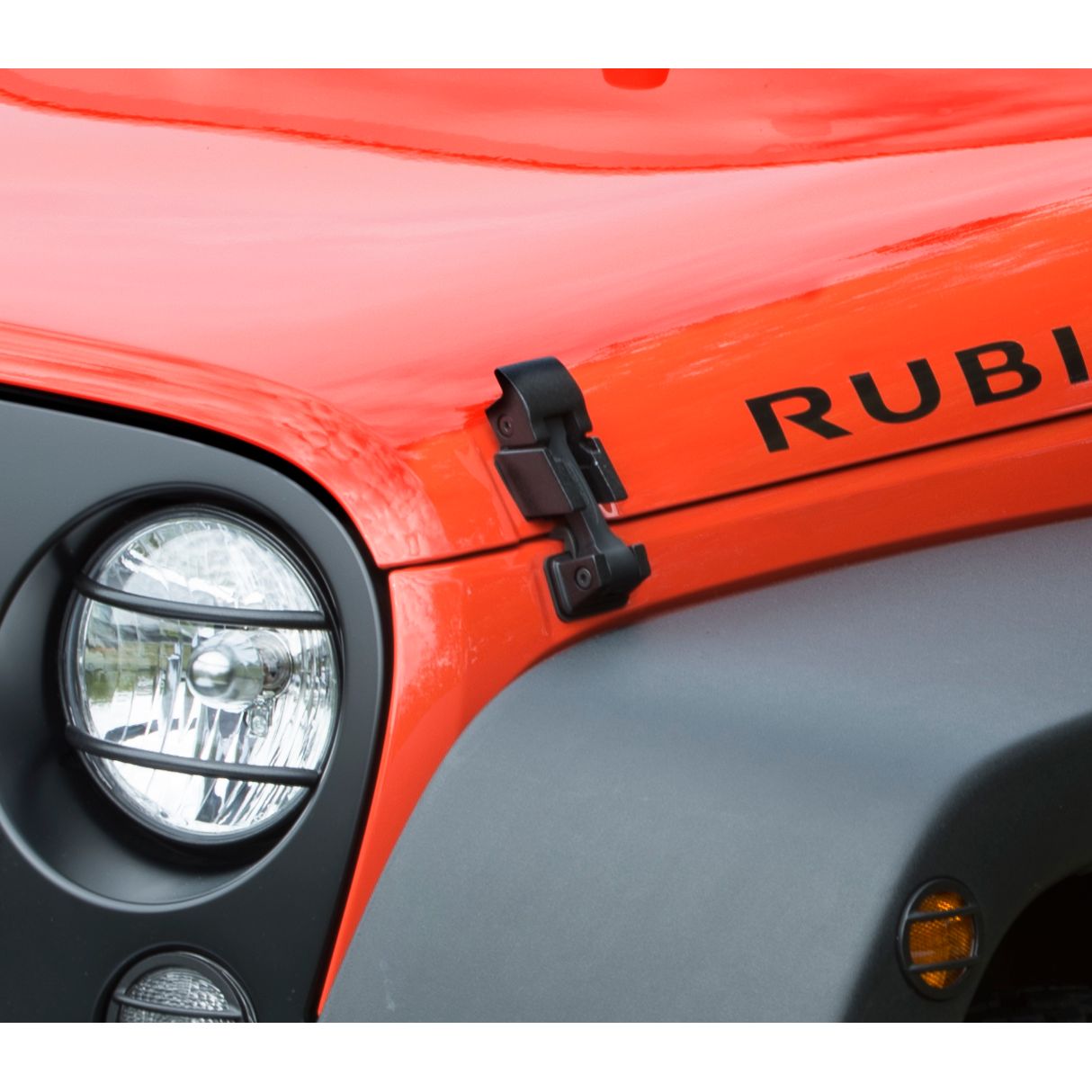 KENTROL Jeep JK Replacement Hood Catch Rubbers Pair 07-18 Wrangler JK Textured Black Kentrol  70071