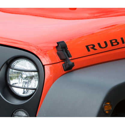 KENTROL Jeep JK Replacement Hood Catch Rubbers Pair 07-18 Wrangler JK Textured Black Kentrol  70071