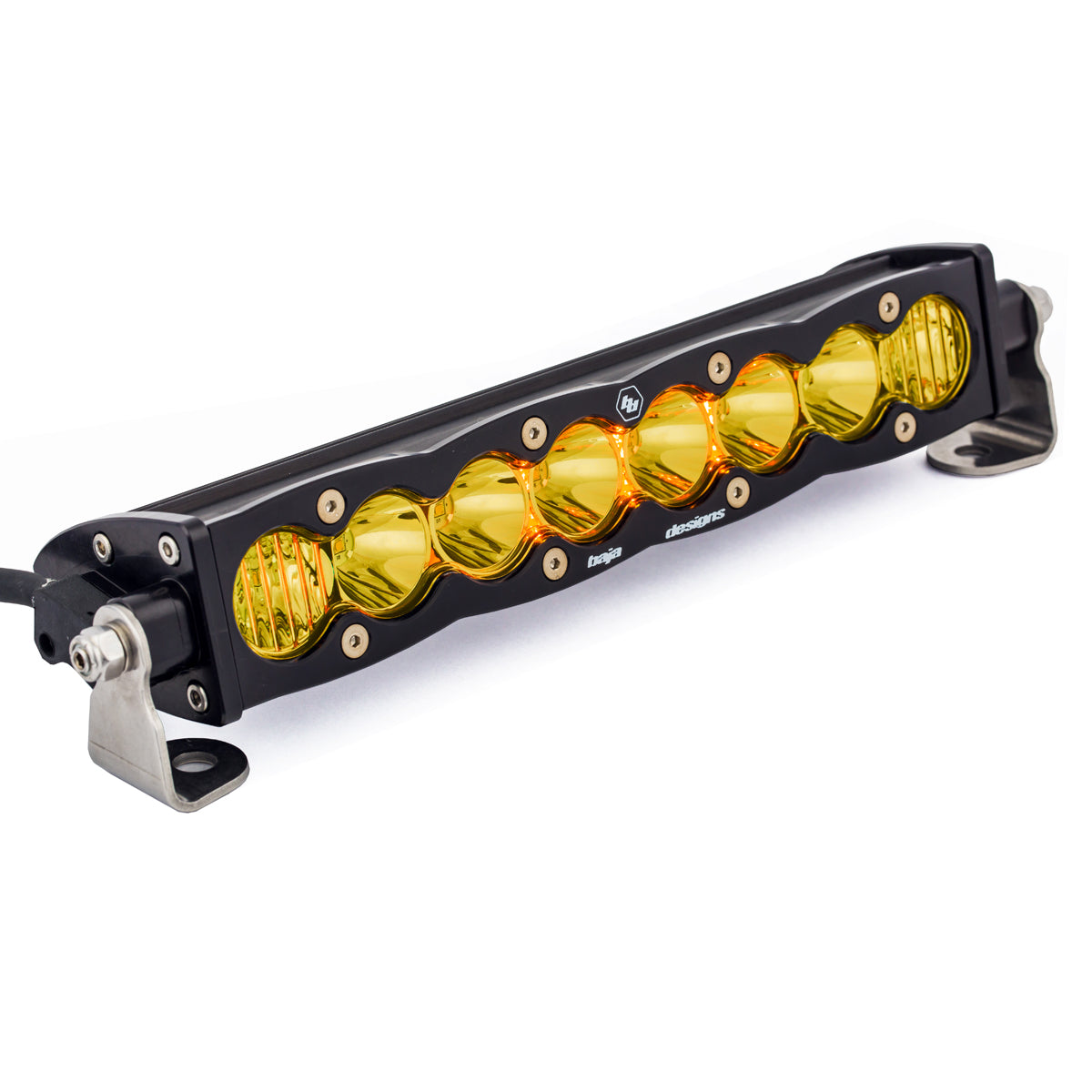 BAJA DESIGNS 10 Inch LED Light Bar Driving Combo Baja Amber Lens Pattern S8 Series Baja Designs I 701013