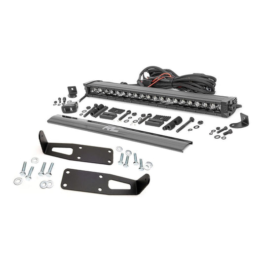 Rough Country Black Series w/ White DRL LED Bumper Mount I 70568BLDRL