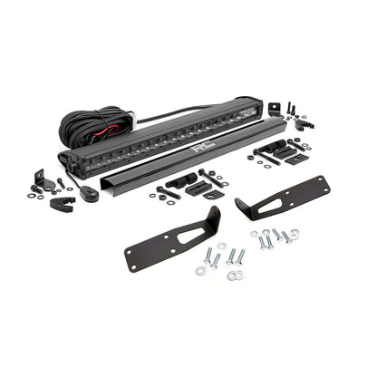 ROUGH COUNTRY LED Light Kit | Bumper Mount | 20" Black Single Row | Ram 2500/3500 (10-18) | 70568BL