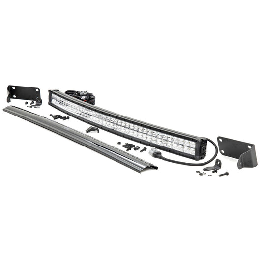 Rough Country Chrome Series w/ White DRL LED Bumper Mount I 70570CD