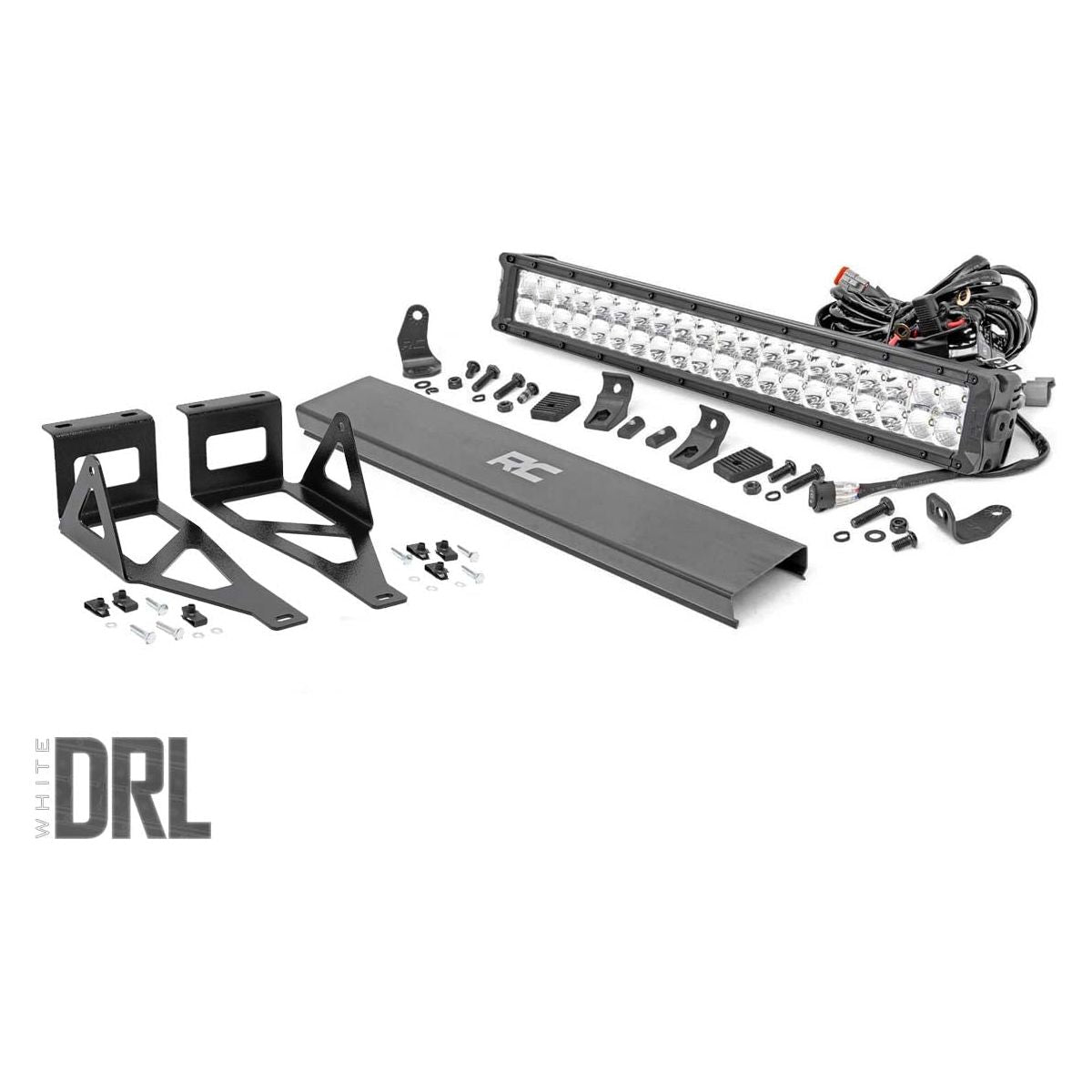 Rough Country Chrome Series w/ White DRL LED Light I 70664DRL