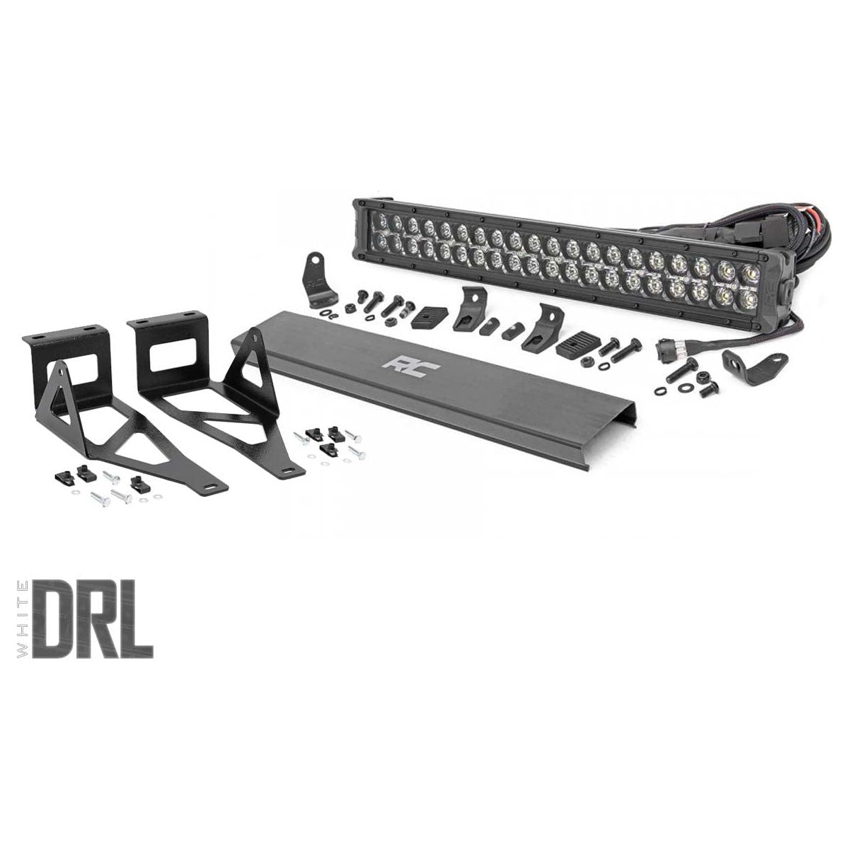 Rough Country Black Series w/ White DRL LED Light I 70665DRL