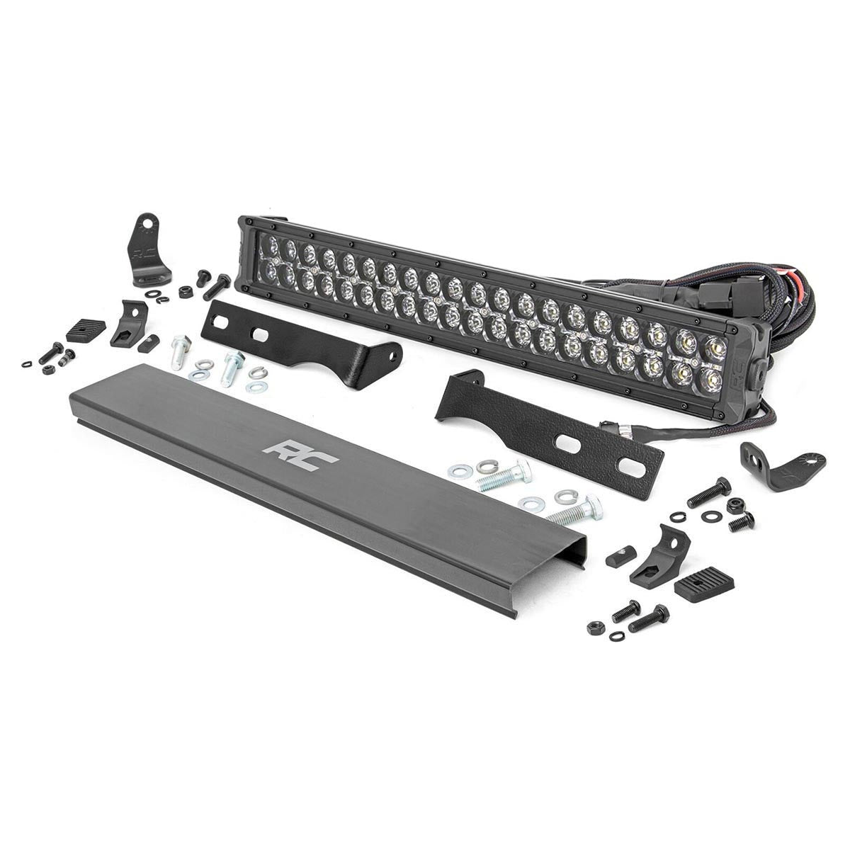 Rough Country Black Series w/ White DRL LED Light I 70773DRL