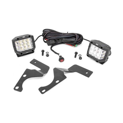 Rough Country 3-inch Osram Wide Angle Series LED Ditch Light Kit I 70793