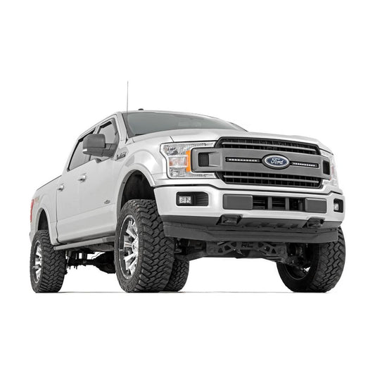 Rough Country Black Series Ford Dual 10in LED Grille Kit (18-20 F-150 I 70808