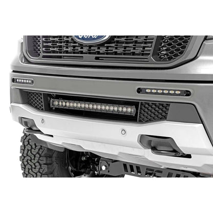 ROUGH COUNTRY LED Light Kit | Bumper Mount | 6" Black Slimline Pair | Ford Ranger (19-23) | 70829