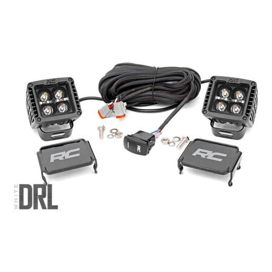 Rough Country 2 Inch Black Series LED Light Pods I 70903BLKDRL