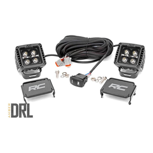 Rough Country 2 Inch Black Series LED Light Pods I 70903BLKDRLA