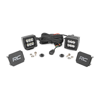 Rough Country Black Series w/ Spot Beam LED Ditch Light Kit I 71047