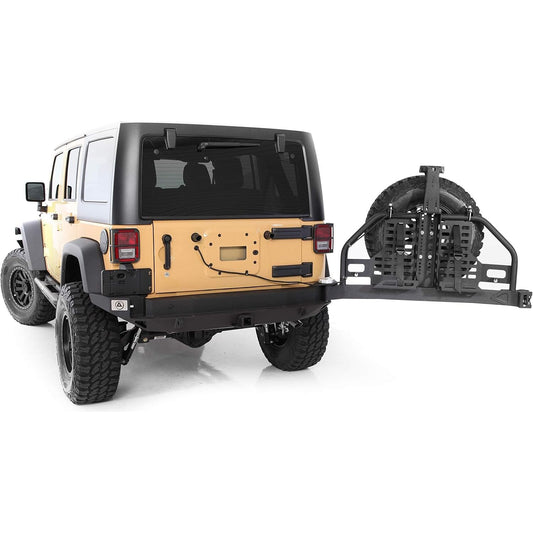Smittybilt XRC Rear Bumper Black Powder Coat Tire Carrier Not Included I 76896-01