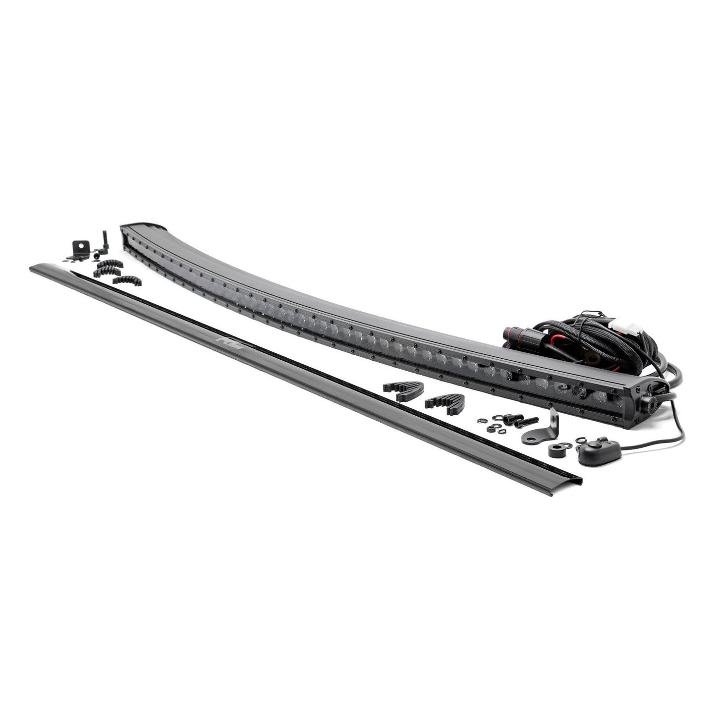 ROUGH COUNTRY 50 Inch Black Series LED Light Bar | Curved | Single Row | 72750BL