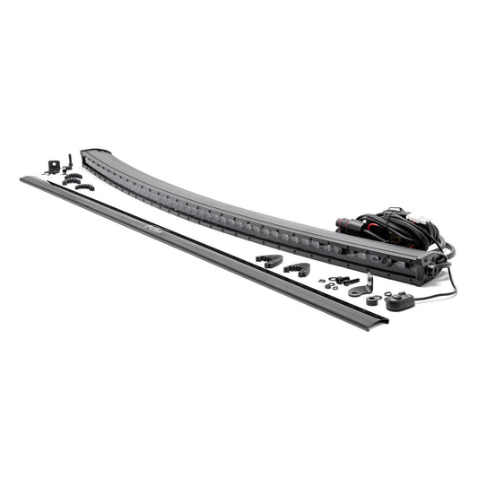ROUGH COUNTRY 50 Inch Black Series LED Light Bar | Curved | Single Row | 72750BL