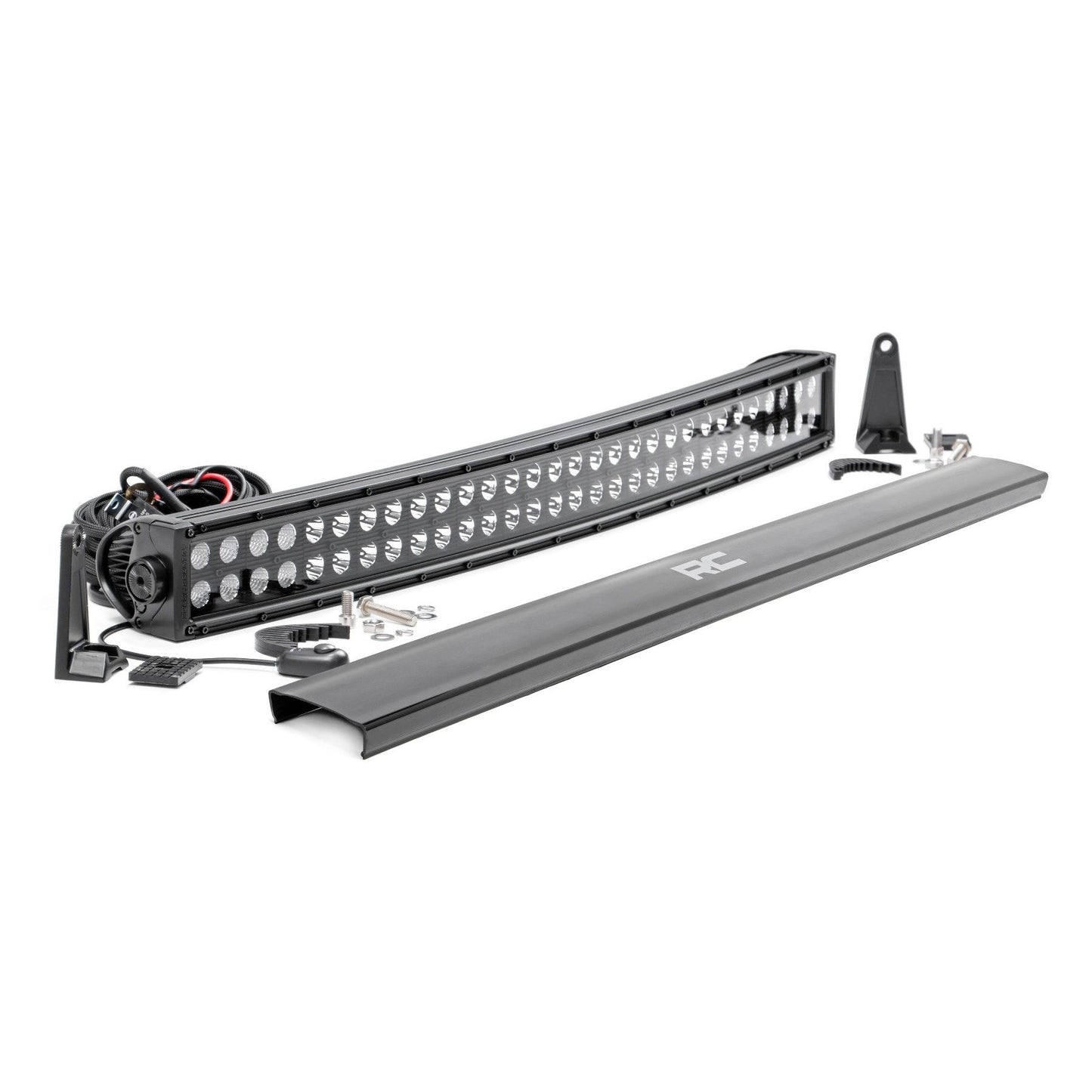 ROUGH COUNTRY 30 Inch Black Series LED Light Bar | Curved | Dual Row | 72930BL