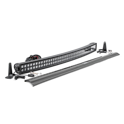 ROUGH COUNTRY 40 Inch Black Series LED Light Bar | Curved | Dual Row | 72940BL