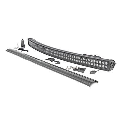 ROUGH COUNTRY 50 Inch Black Series LED Light Bar | Curved | Dual Row | 72950BL
