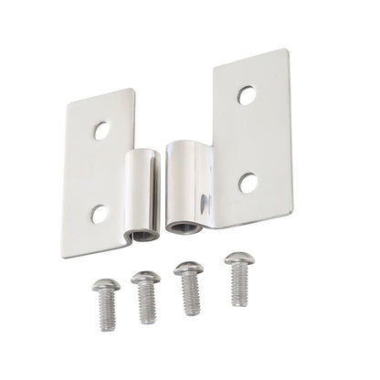 Smittybilt Lower Door Hinge Bracket Pair Stainless Steel No Drilling Installation Front I 7407