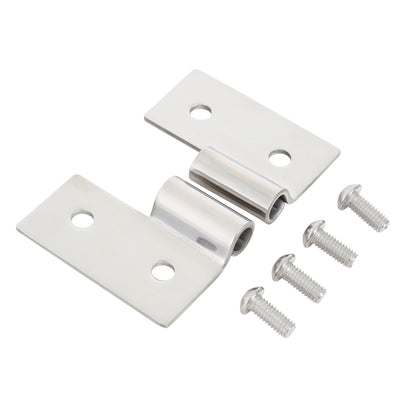 Smittybilt Lower Door Hinge Bracket Pair Stainless Steel No Drilling Installation Front I 7407