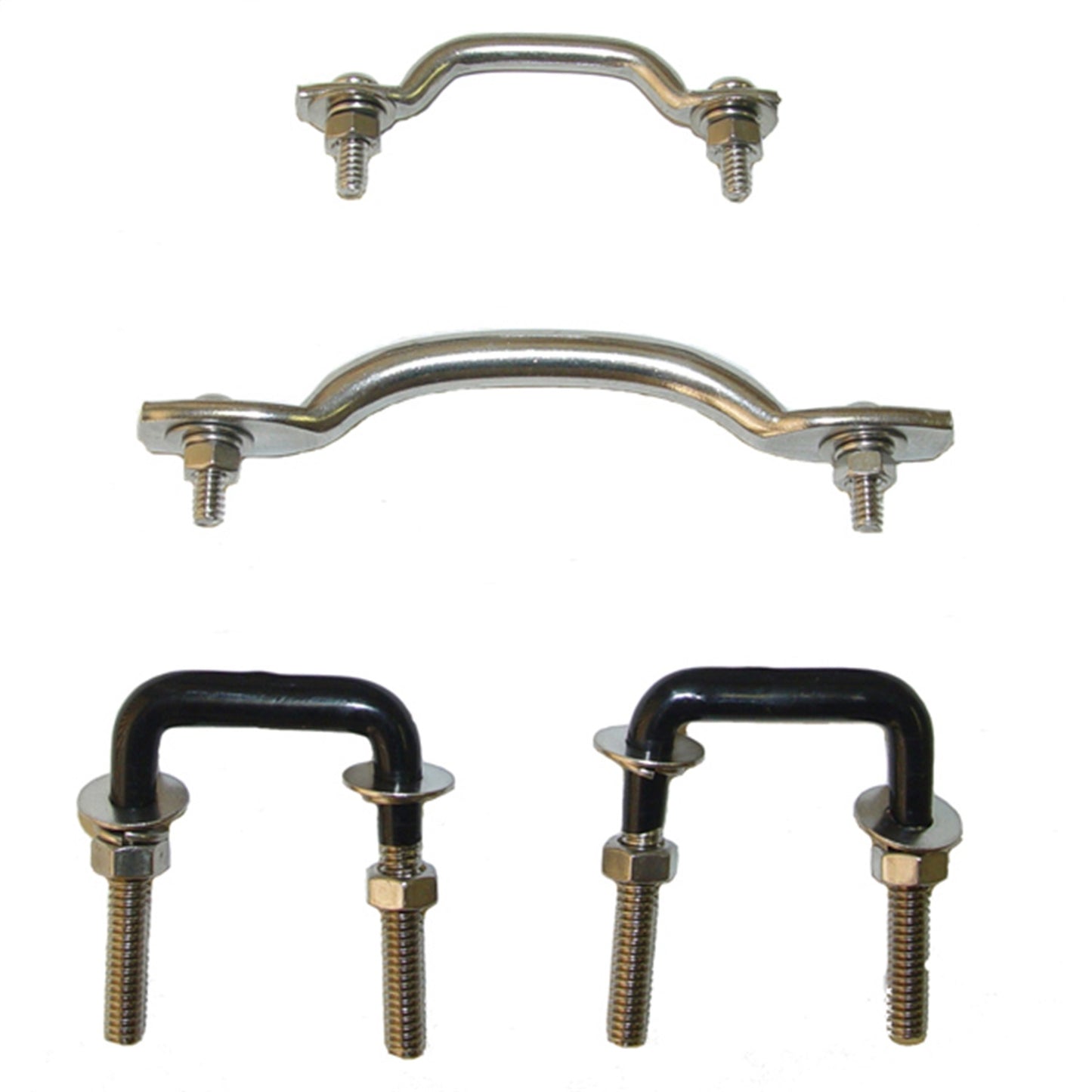 RUGGED RIDGE | 11104.02 | Windshield Tie-Down Kit, 55-95 Jeep Cj & Wrangler, Stainless