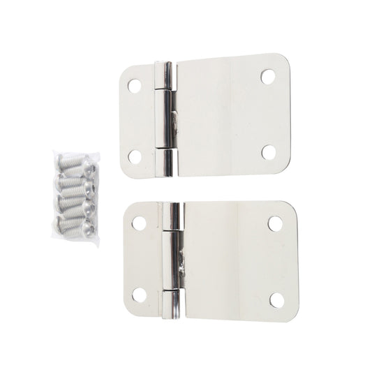 Smittybilt Tailgate Hinge Pair Incl. Hardware Stainless Steel No Drill Installation I 7419