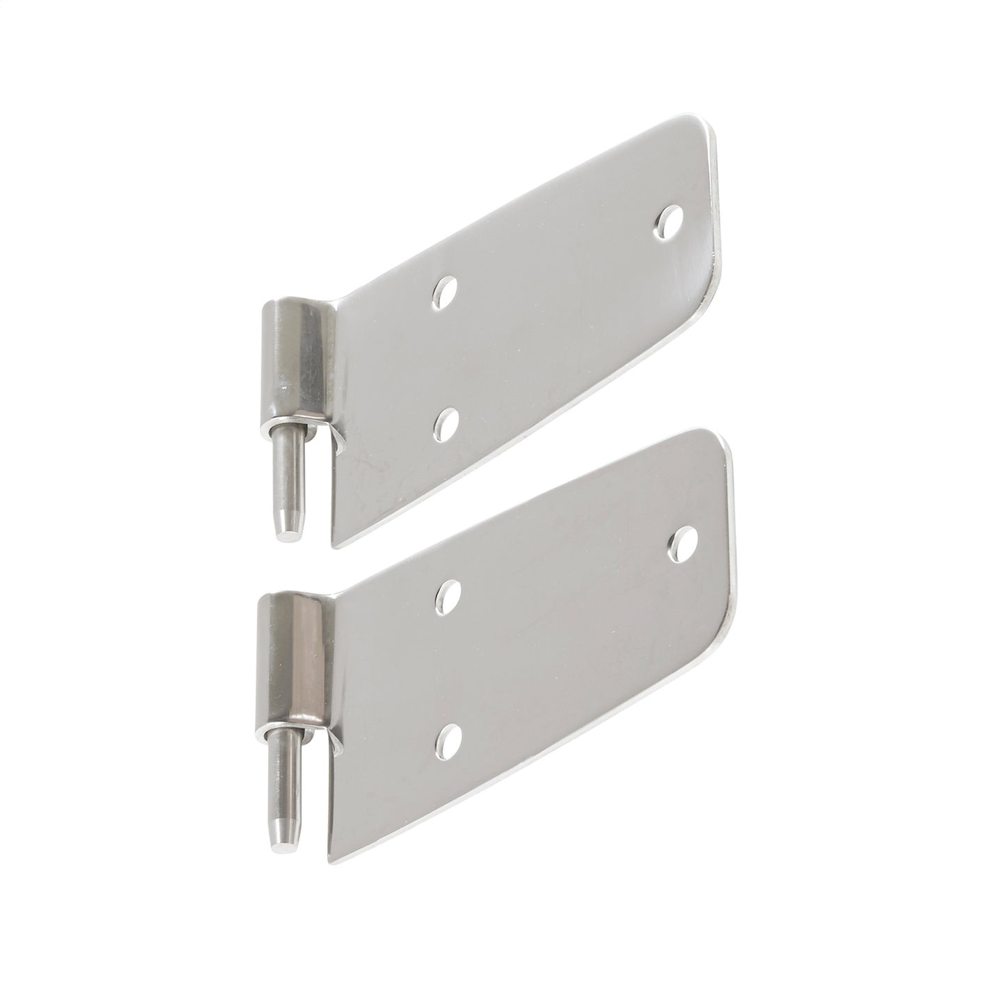 Smittybilt Door Hinge Fits w/Full Steel Door Completed Set Of 4 Stainless Steel No Drill Installation Front I 7420