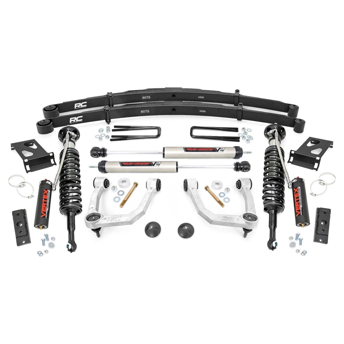 Rough Country Vertex Coilovers w/V2 Rear Shocks 3.5 Inch Lift Kit I 74258