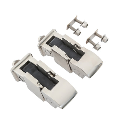 Smittybilt Hood Catch Pair Cast Stainless No Drill Installation I 74334