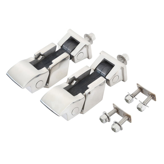 Smittybilt Hood Catch Pair Cast Stainless No Drill Installation I 74335