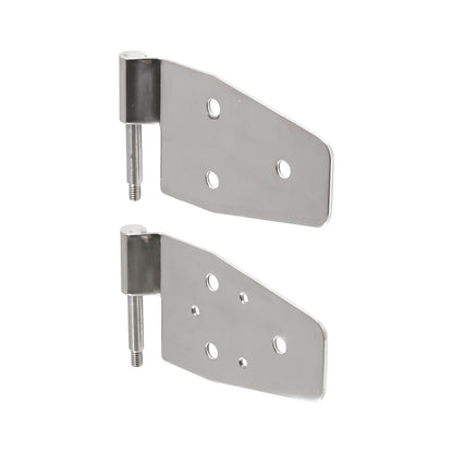 Smittybilt Door Hinge Fits 1987-2006 w/Half Steel Door 2000-2006w/Full Steel Door Completed Set Of 4 Stainless Steel No Drill Installation Front I 7441