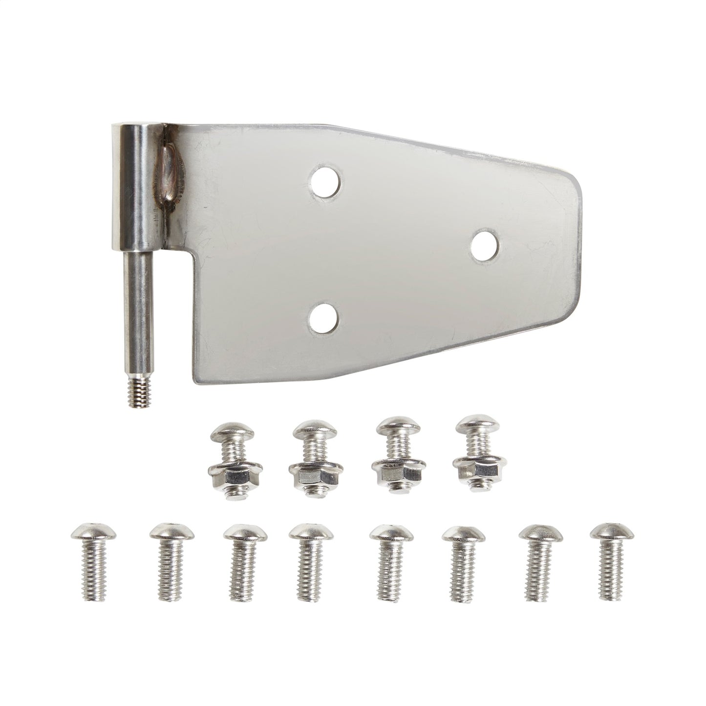 Smittybilt Door Hinge Fits 1987-2006 w/Half Steel Door 2000-2006w/Full Steel Door Completed Set Of 4 Stainless Steel No Drill Installation Front I 7441