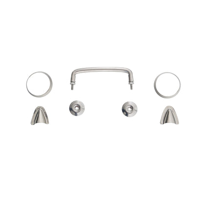 Smittybilt Complete Hood Kit Incl. Hood Hinges Windshield Tie Down Kit Hood Vent Footman Loop Stainless Steel No Drilling Installation I 7465