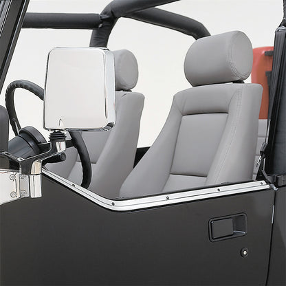 Smittybilt Half Door Retaining Channel For Driver And Passenger Sides No Drill Installation Pair I 7497