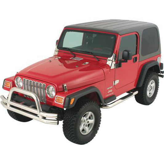 Smittybilt Sure Step Side Bar Stainless Steel 3 in. No Drill Installation Sold As Pair I JN48-S2S