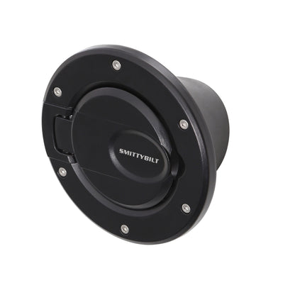 Smittybilt Billet Style Gas Cover No Drilling Installation Black I 75007
