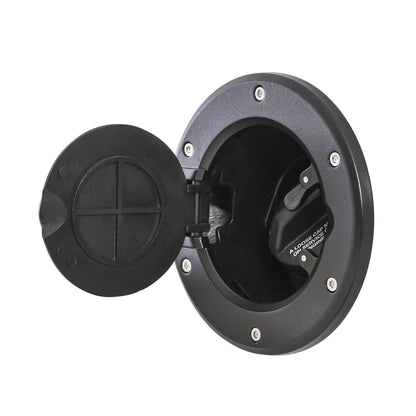 Smittybilt Billet Style Gas Cover No Drilling Installation Black I 75007
