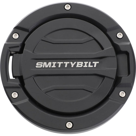 Smittybilt Billet Style Gas Cover Black No Drilling Installation I 75008