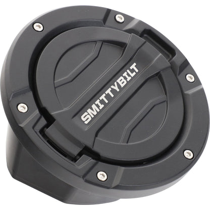 Smittybilt Billet Style Gas Cover Black No Drilling Installation I 75008