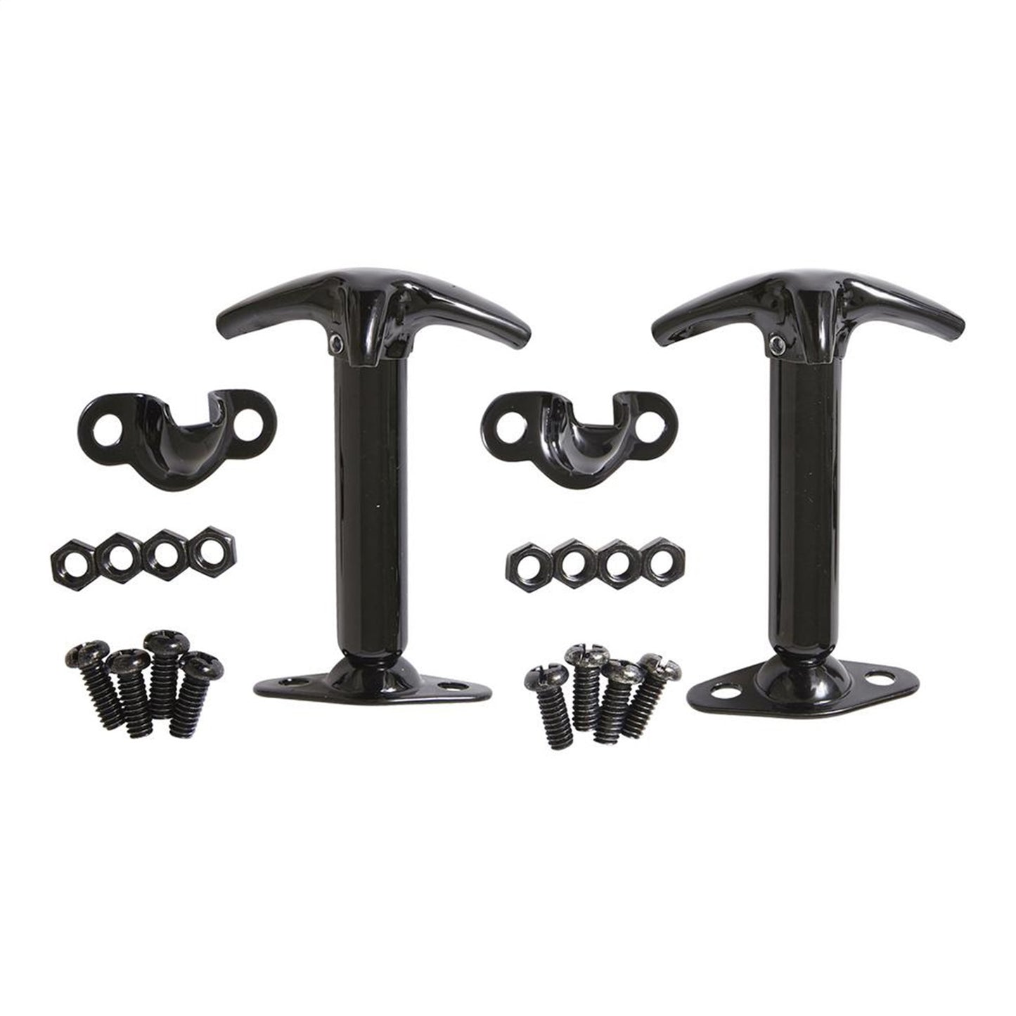 Smittybilt Hood Catch Pair Black No Drill Installation I 7601