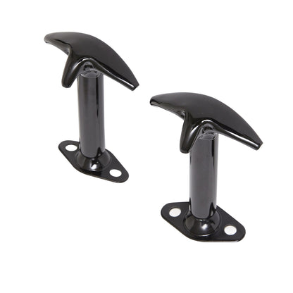 Smittybilt Hood Catch Pair Black No Drill Installation I 7601