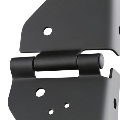 Smittybilt Windshield Hinge Pair Black No Drill Installation I 7603