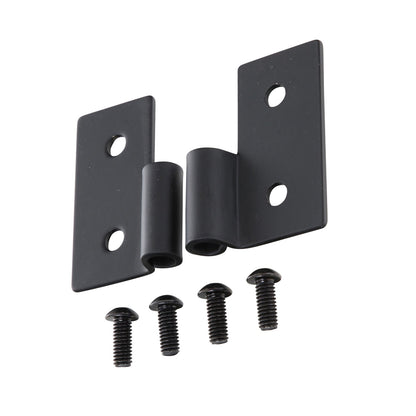 Smittybilt Lower Door Hinge Bracket Pair Black No Drilling Installation Front I 7607