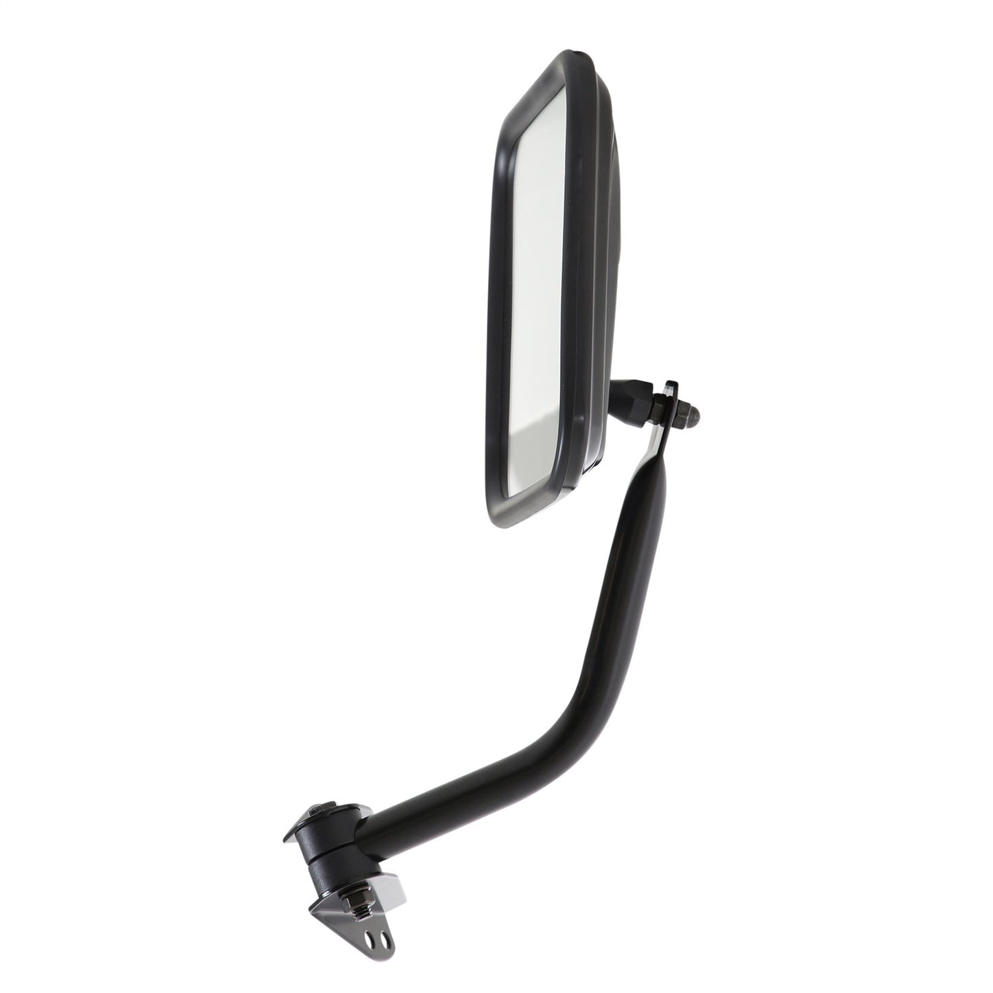 Smittybilt Side Mirror Kit Pair Black No Drill Installation Fits YJ w/Aftermarket Hinges I 7617