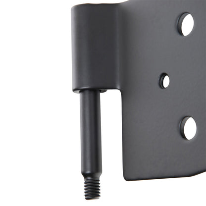 Smittybilt Door Hinge Fits 1987-2006 w/Half Steel Door 2000-2006w/Full Steel Door For Door Side Only Black No Drill Installation Front I 7641