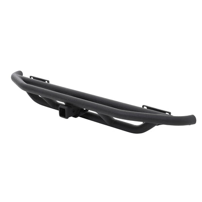 Smittybilt SRC Rear Bumper w/Hitch Black Textured No Drill Installation Does Not Incl. Tire Mount I 76611