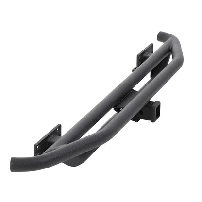 Smittybilt SRC Rear Bumper w/Hitch Black Textured No Drill Installation Does Not Incl. Tire Mount I 76611