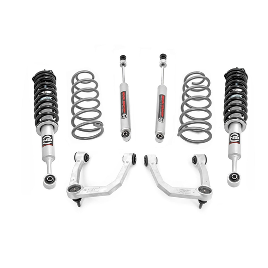 ROUGH COUNTRY 3 Inch Lift Kit | Upper Control Arms | RR Coils | N3 Struts | Toyota 4Runner (10-24) | 76632